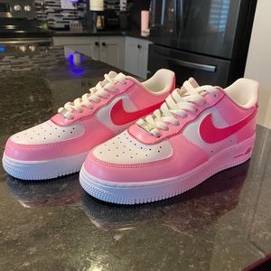 Custom pink Air Force 1’s
